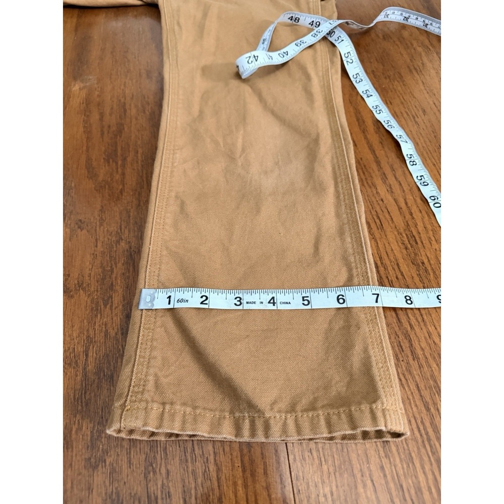 Carhartt Boys Carpenter Pants Brown Cotton Canvas BN8311-B Size 7, Adj Waist - Picture 9 of 9